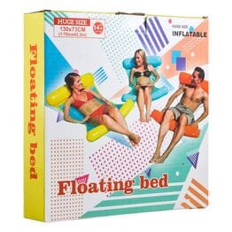 Надувной шезлонг для плавания Floating bed