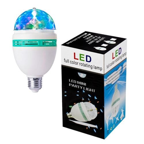 LED mini party light диско лампа вращающаяся оптом