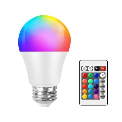 LED RGBW Bulb лампа цветная с пультом оптом