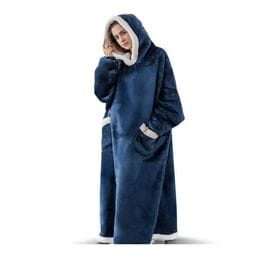 Флисовый халат одеяло с рукавами