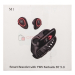 Smart Bracelet М1 с наушниками TWS BT 5.0