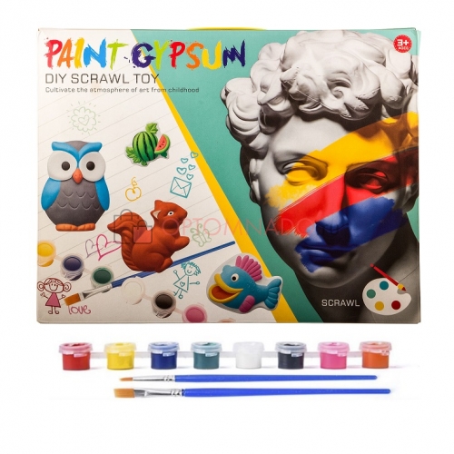 Детский набор для окрашивания гипса Paint Gypsum