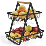 Home Storage Rack корзина для фруктов 2-ярусная