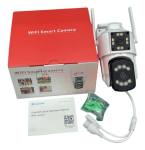 PTZ Wi-Fi камера видеонаблюдения 3 Мп с 2 объективами наружная