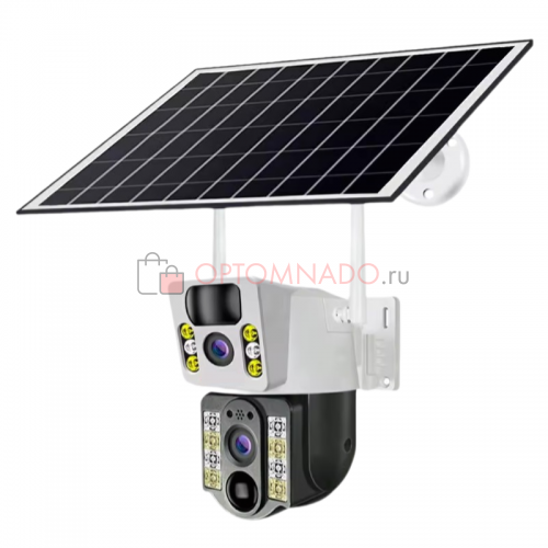 V380 Pro 4G камера видеонаблюдения солнечная 2 объектива