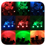 Фонари садовые солнечные с RGB свечением